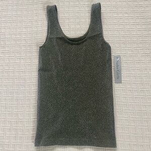 NWT Soho Girls green glitter tank.